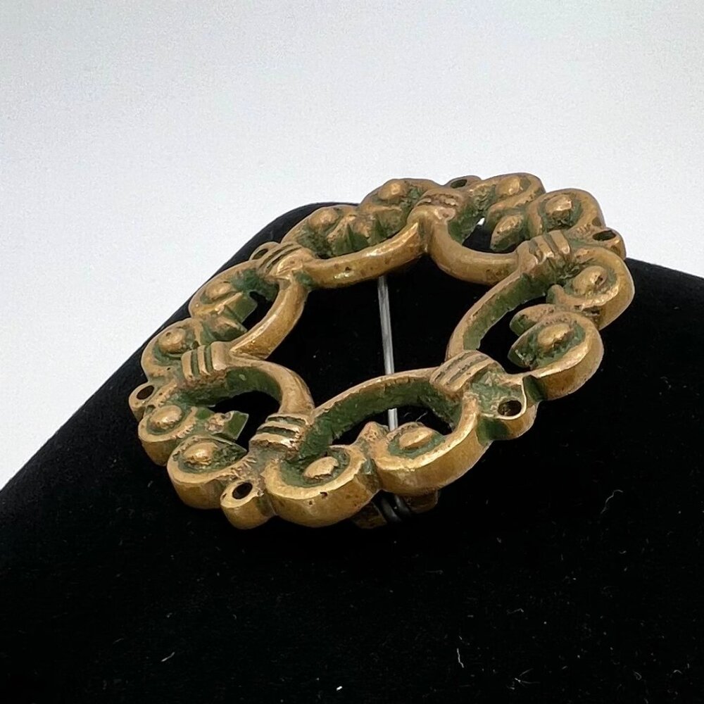Kalevala Koru Vintage Bronze Cape Pin - Picture 2 of 5